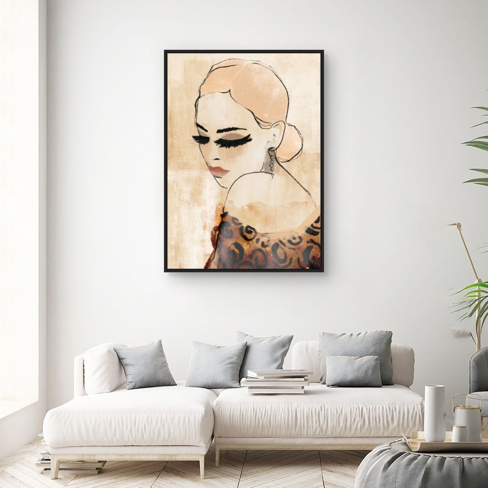 Toile Élégante féminité rétro