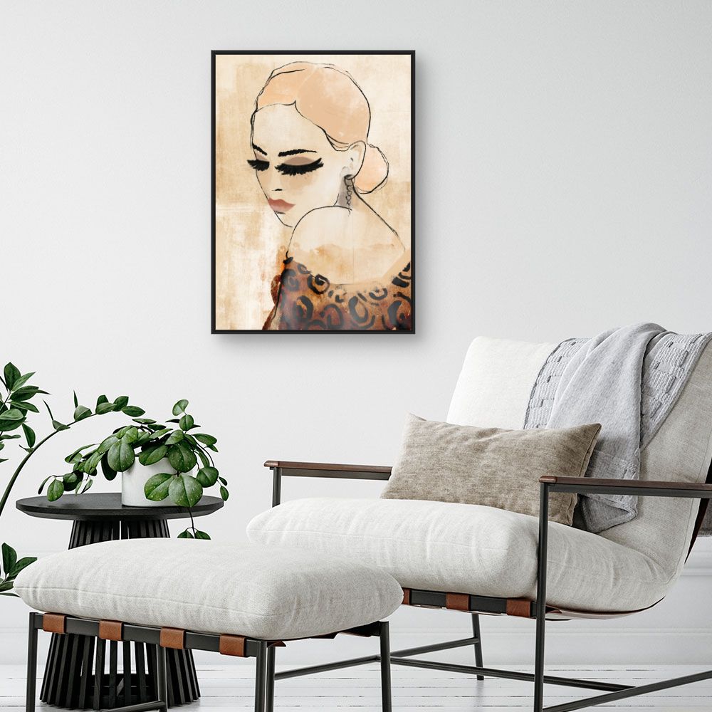 Toile Élégante féminité rétro