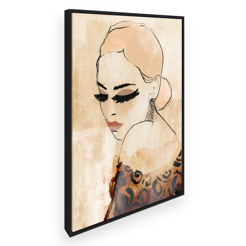 Toile Élégante féminité rétro