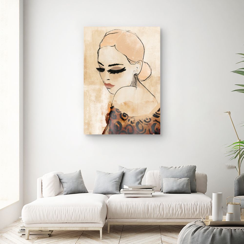 Toile Élégante féminité rétro