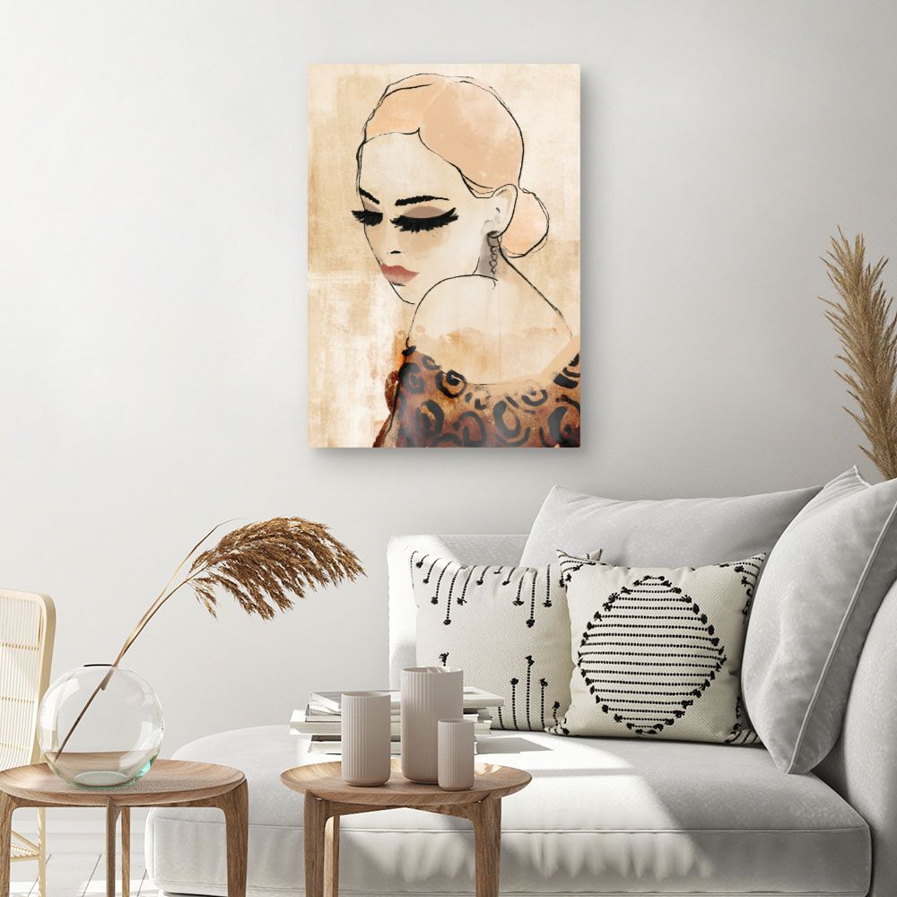 Toile Élégante féminité rétro