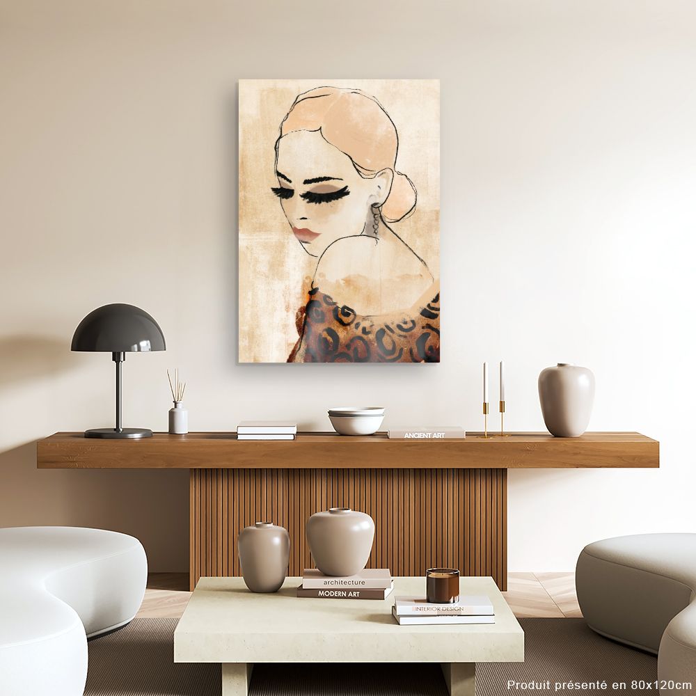 Toile Élégante féminité rétro