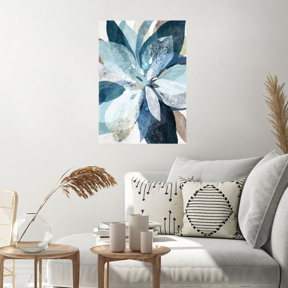 Affiche Fleurs abstraites