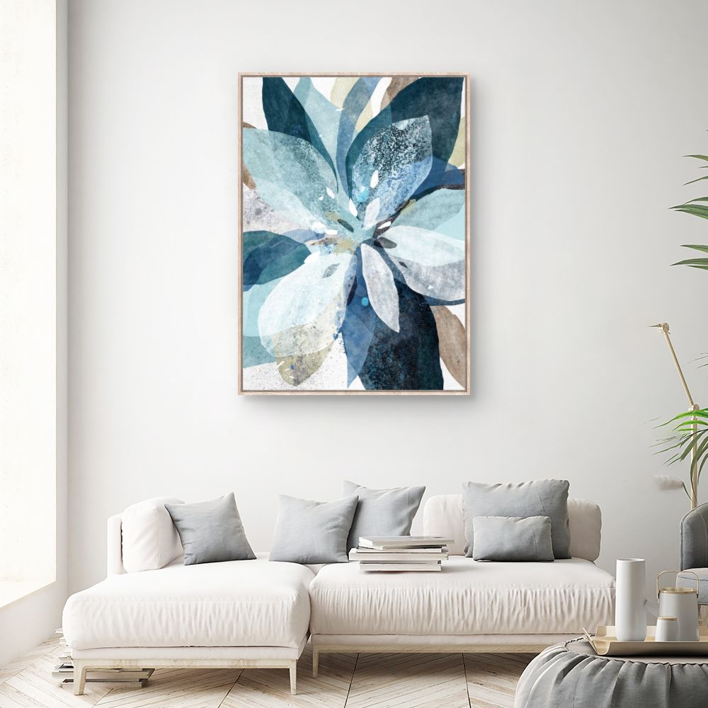 Tableau Fleurs aquarelles vibrantes