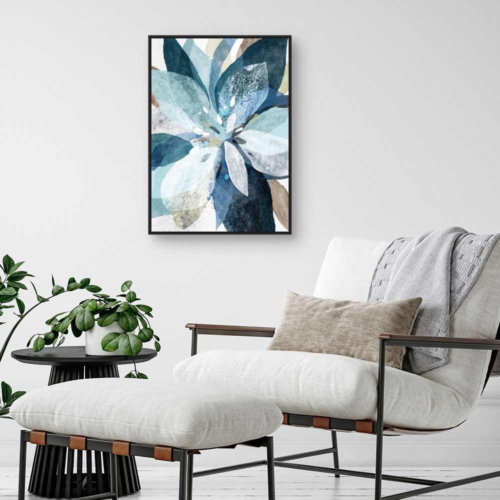 Tableau Fleurs aquarelles vibrantes