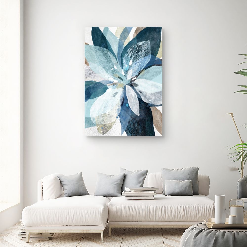 Tableau Fleurs aquarelles vibrantes