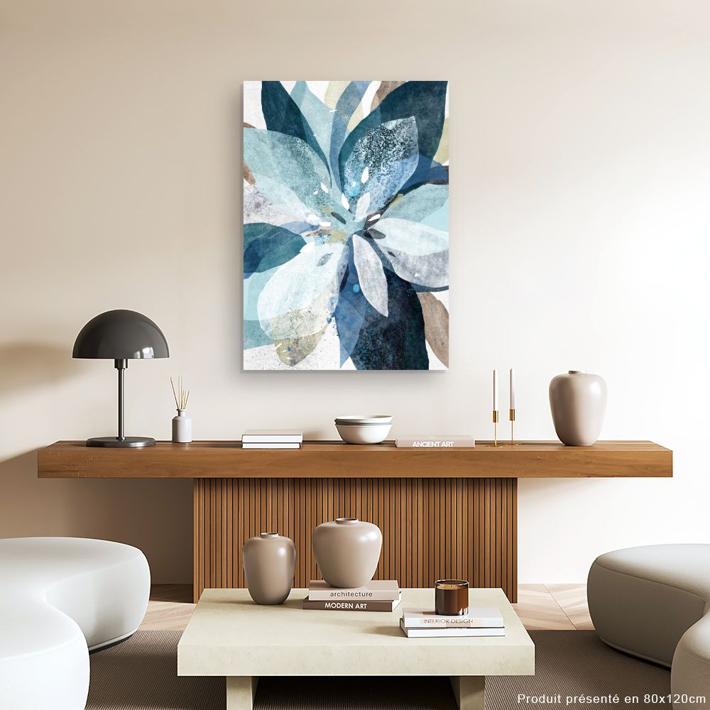 Tableau Fleurs aquarelles vibrantes