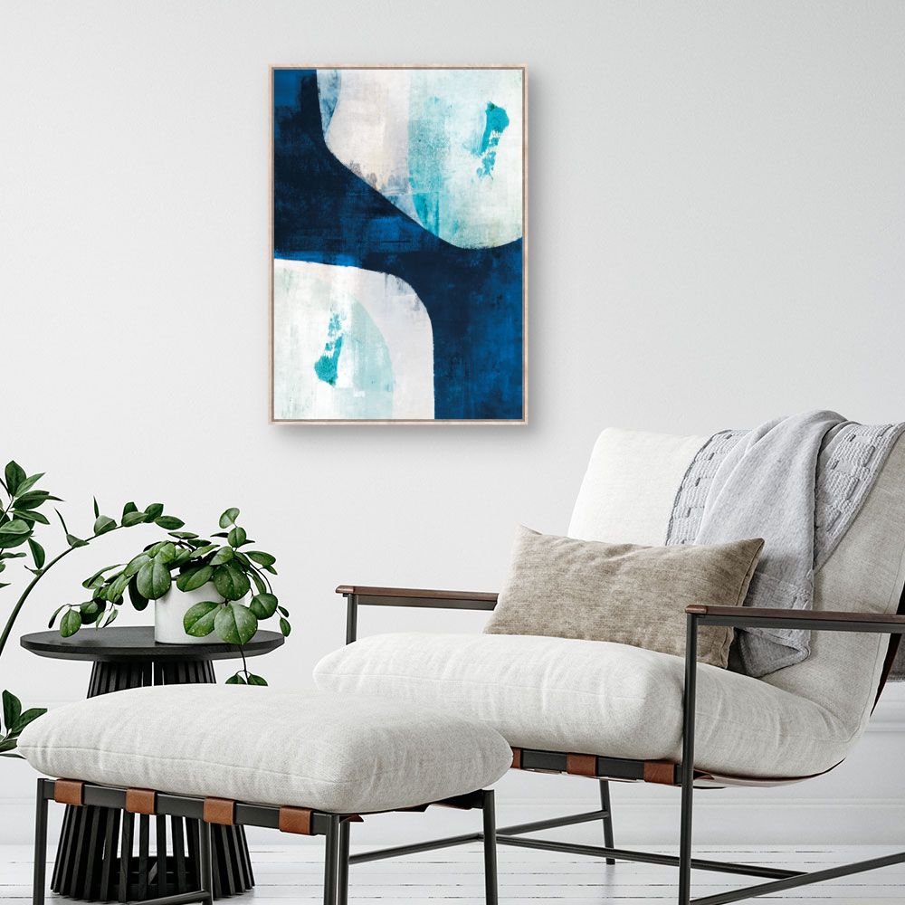 Tableau Abstraction bleue moderne