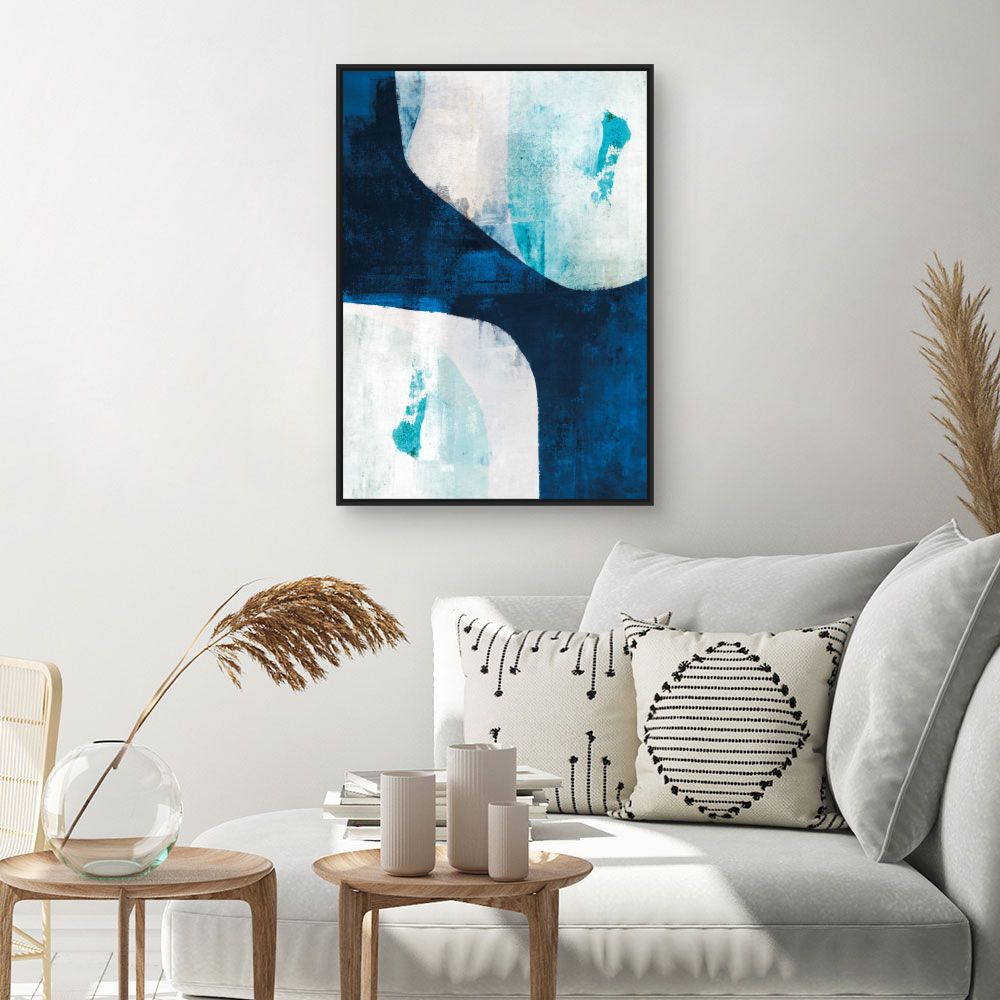 Tableau Abstraction bleue moderne