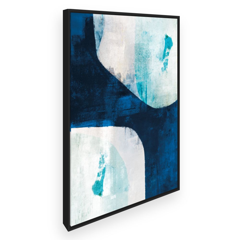 Toile Abstraction bleue moderne