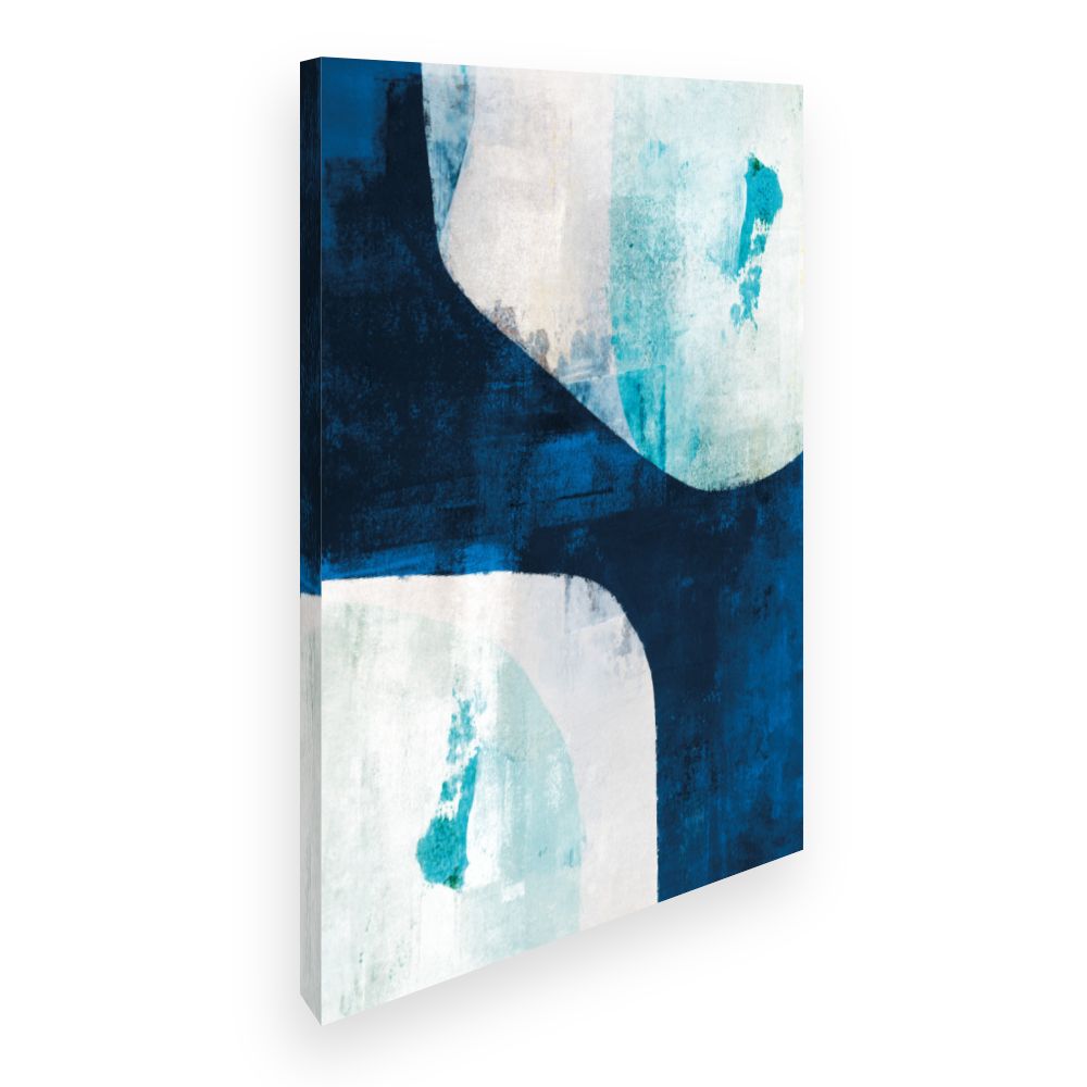 Toile Abstraction bleue moderne