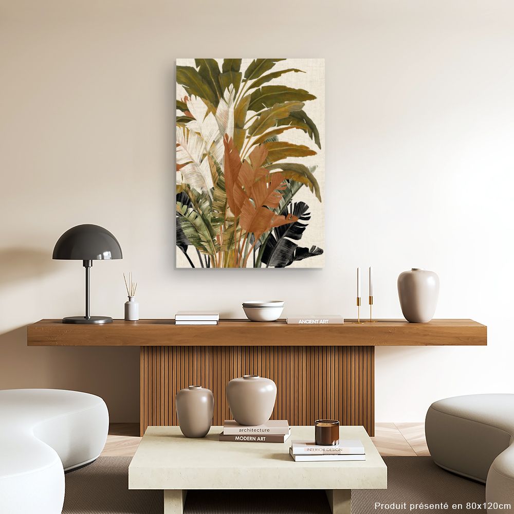 Tableau Feuillage exotique
