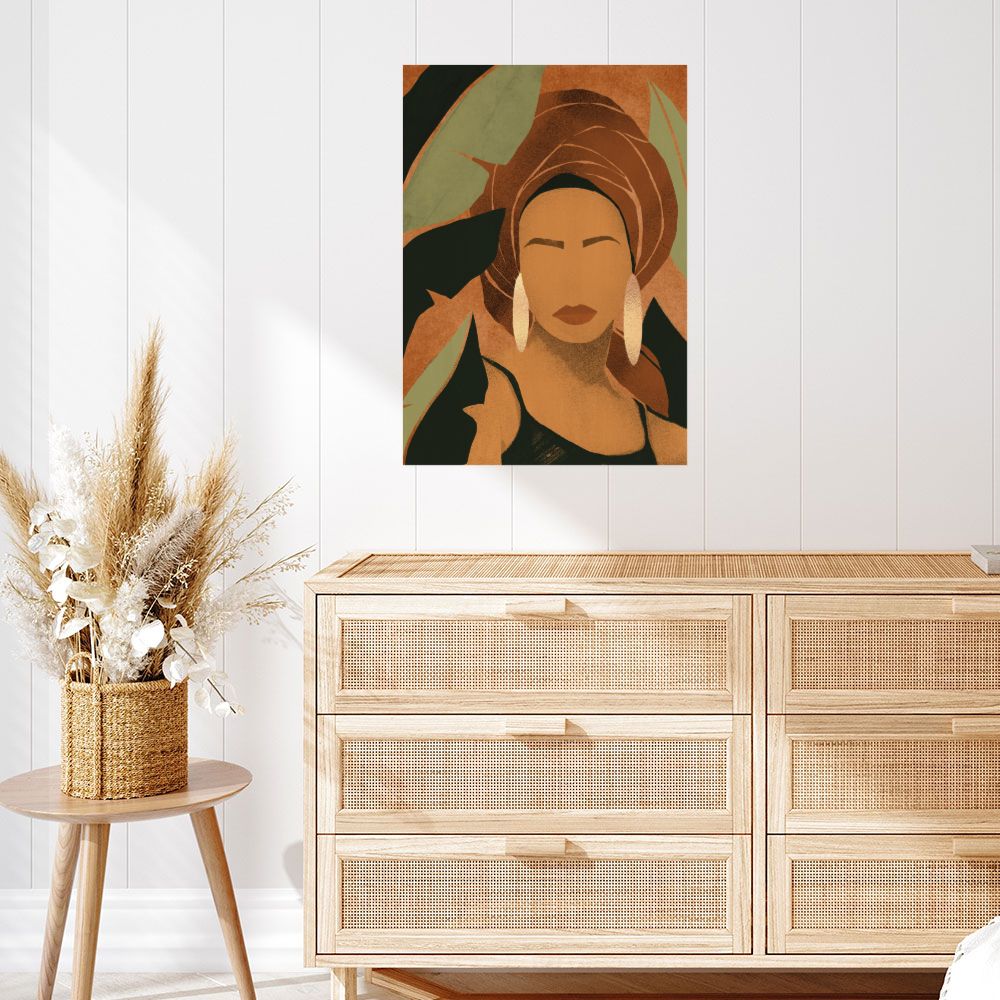 Affiche Beauté africaine stylisée