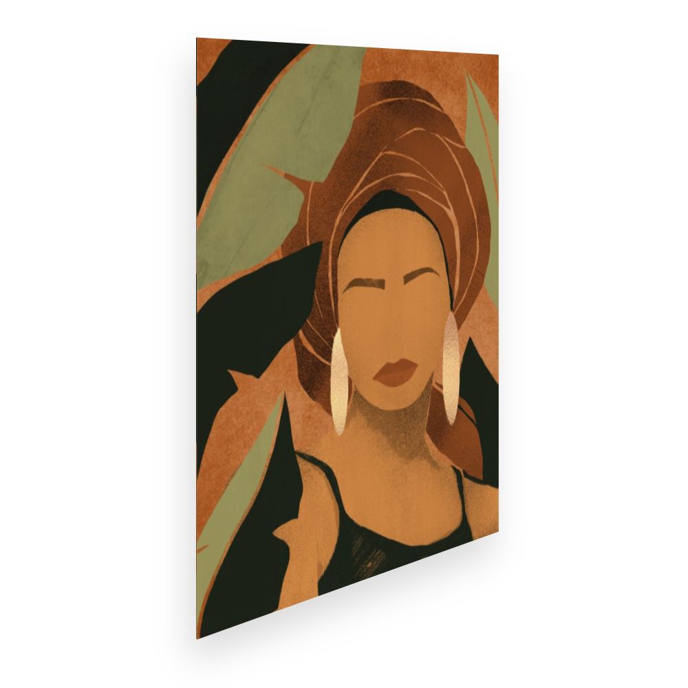 Affiche Beauté africaine stylisée