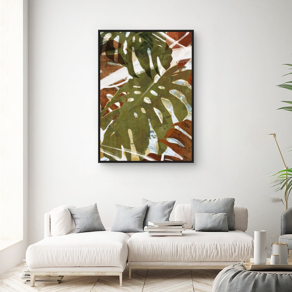 Tableau Feuilles exotiques