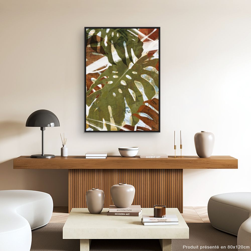 Tableau Feuilles exotiques