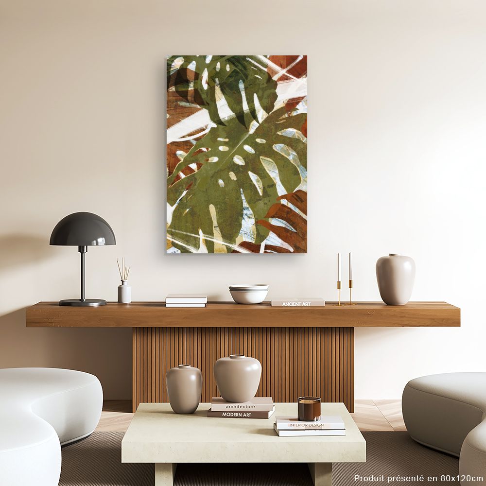 Tableau Feuilles exotiques