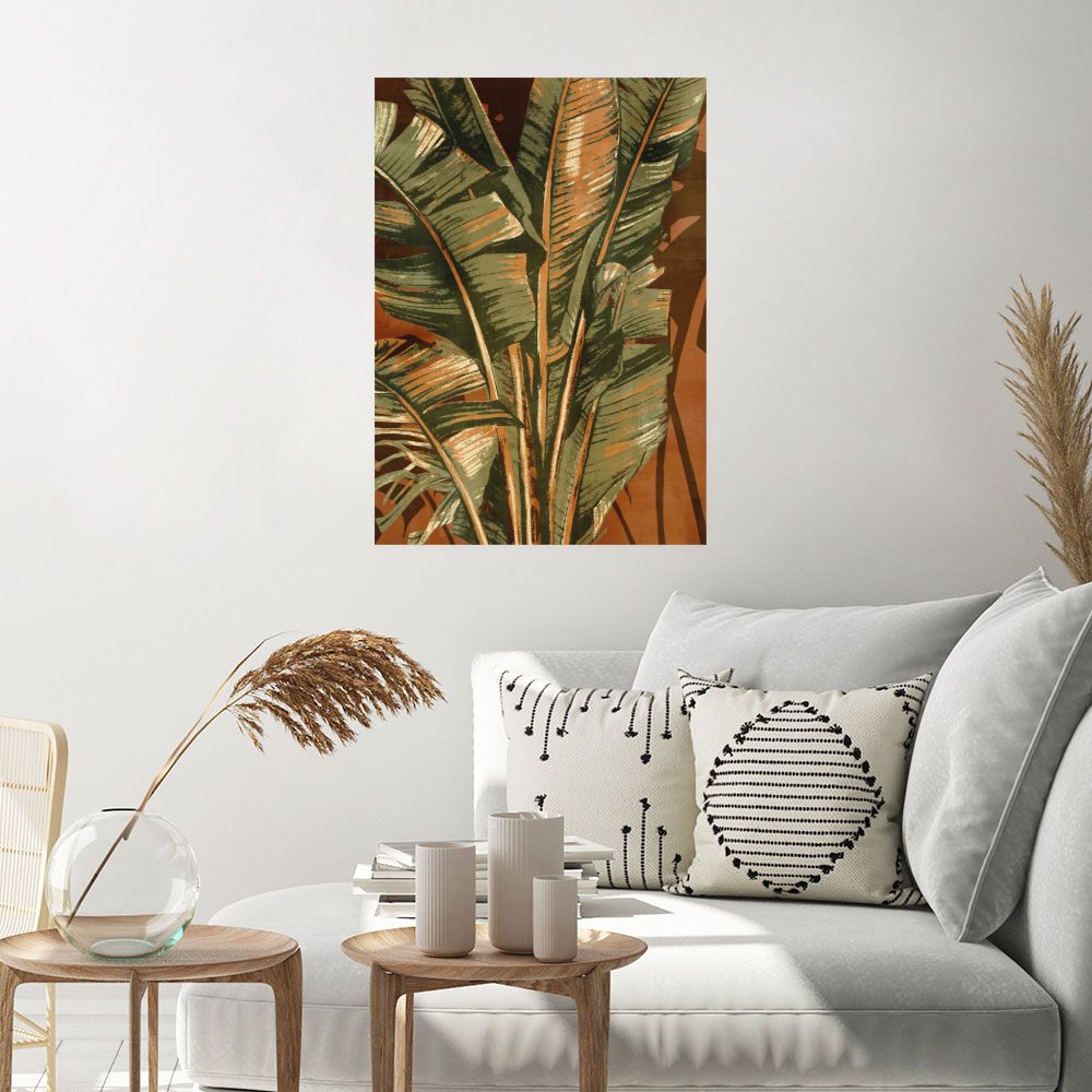 Affiche Feuilles exotiques
