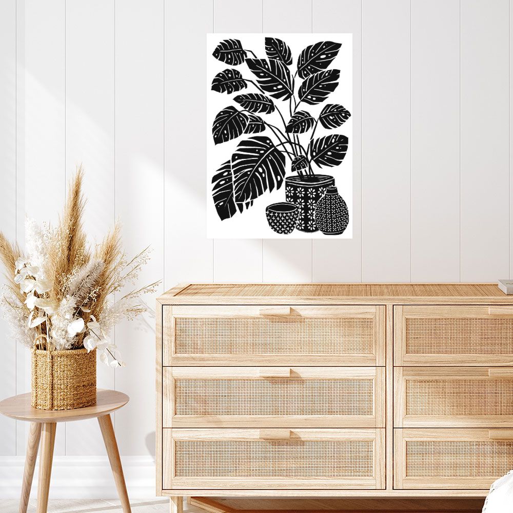 Affiche Feuillage exotique élégant