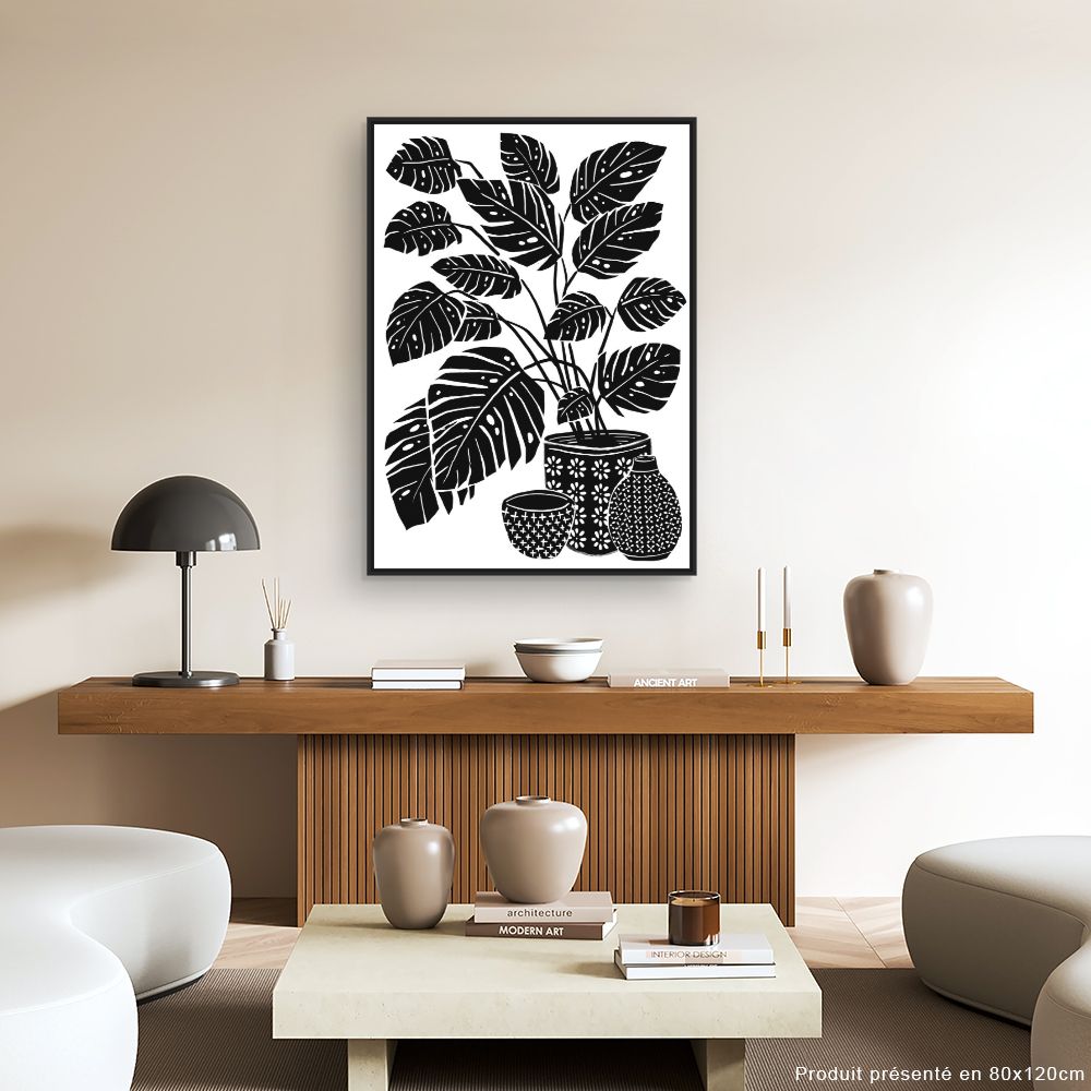 Tableau Feuillage exotique