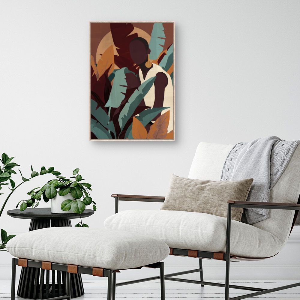 Tableau Silhouette exotique élégante
