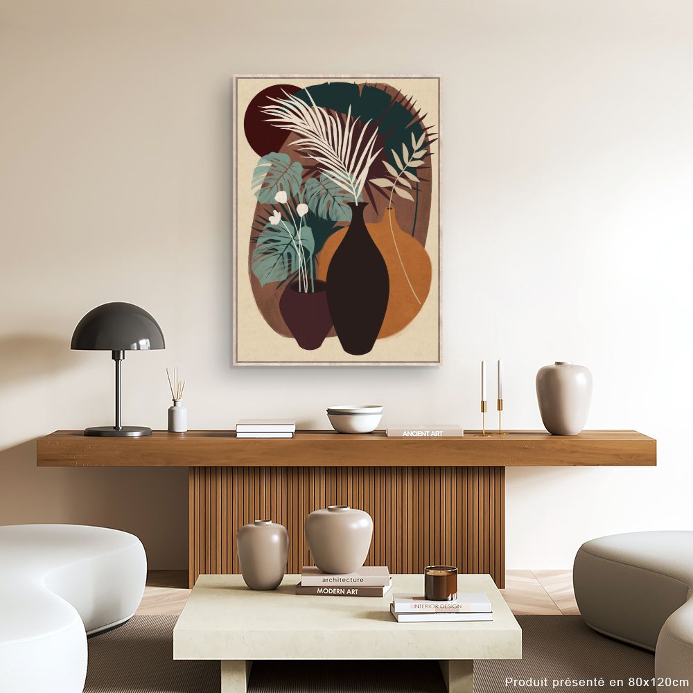 Tableau Vases exotiques élégants