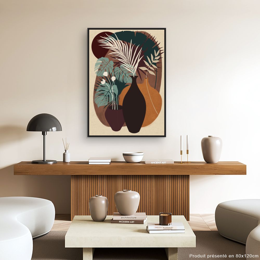 Tableau Vases exotiques élégants