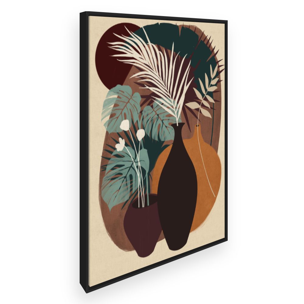 Toile Vases exotiques élégants