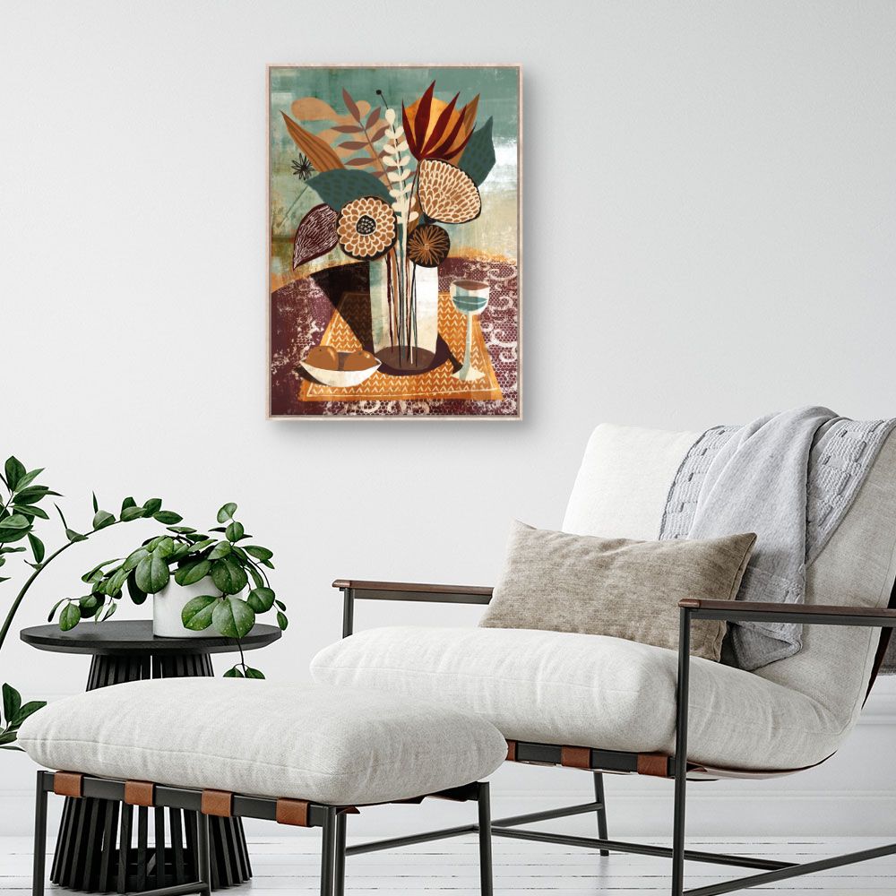 Tableau Bouquet artistique vibrant