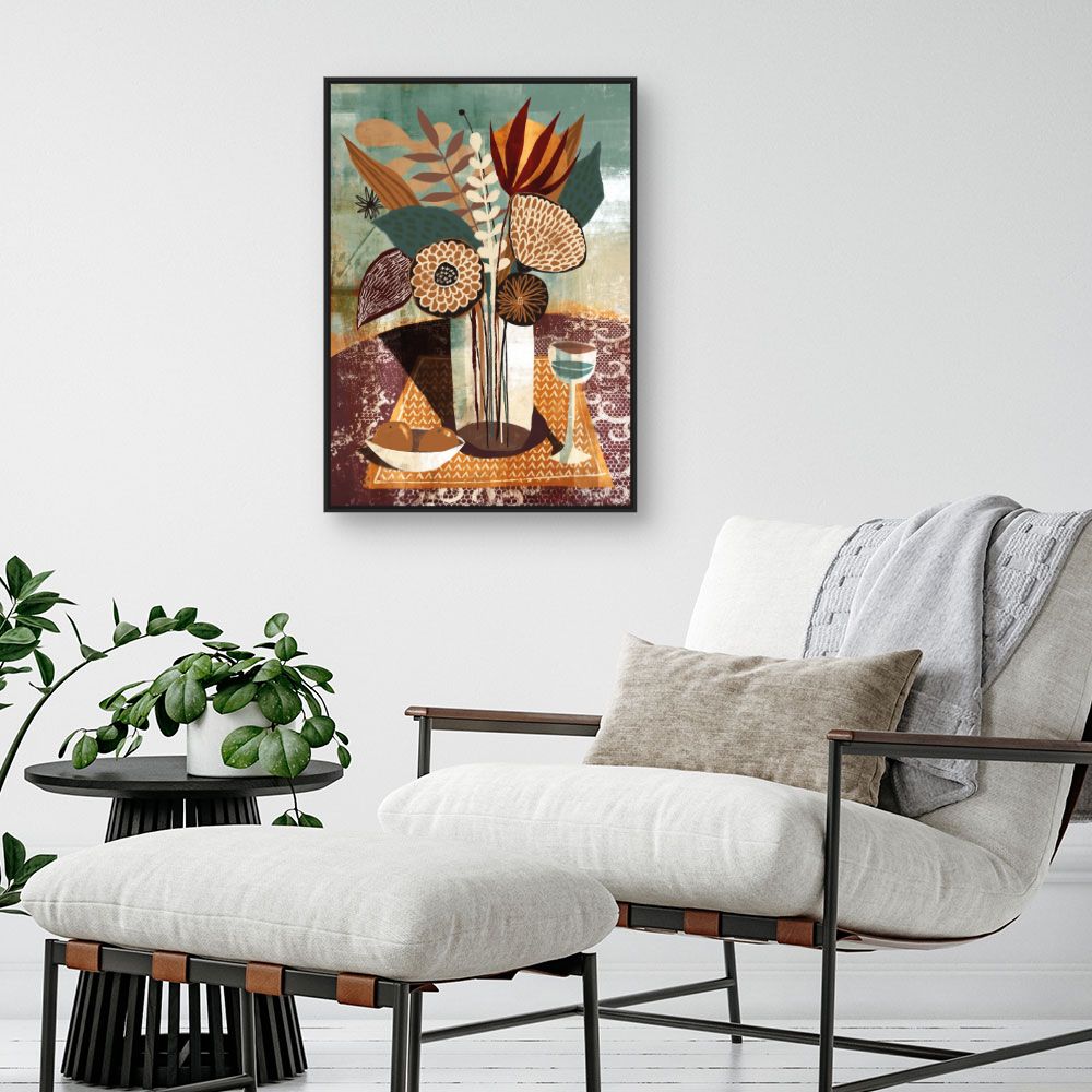 Tableau Bouquet artistique vibrant