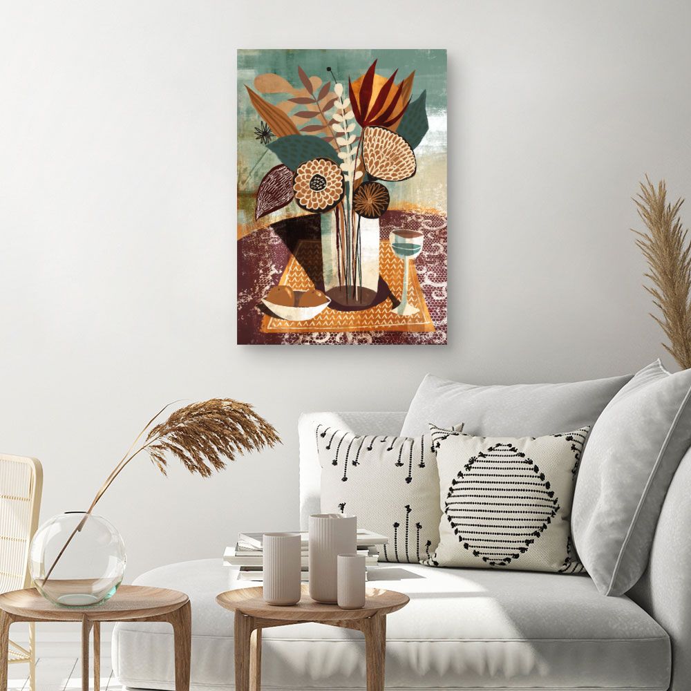 Tableau Bouquet artistique vibrant