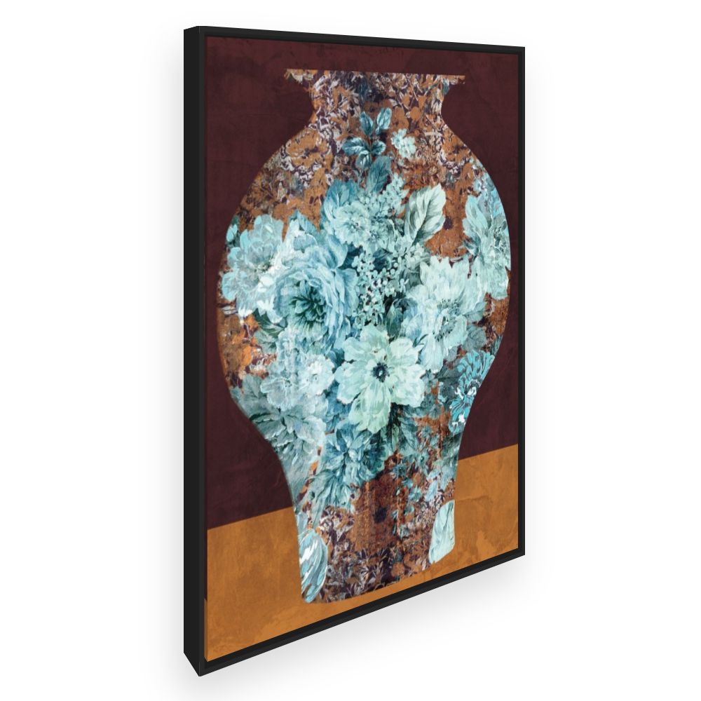 Toile Vase fleuri élégant