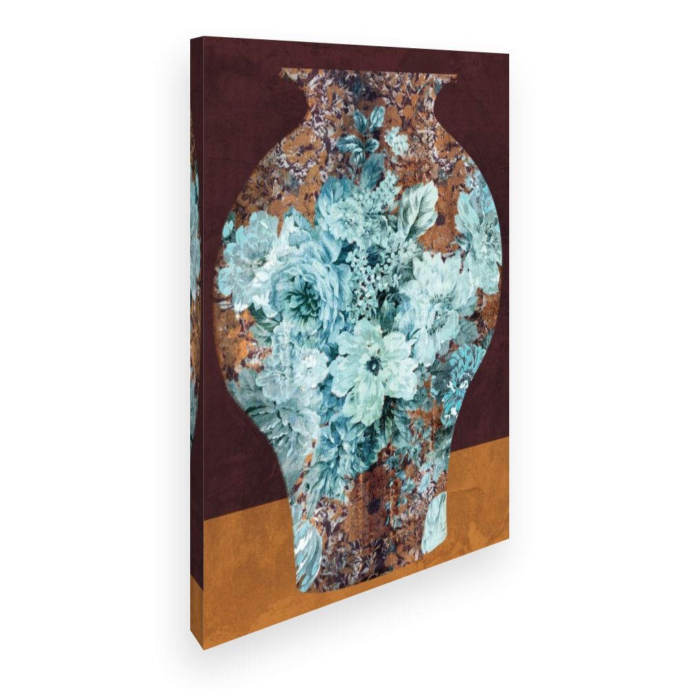Toile Vase fleuri élégant