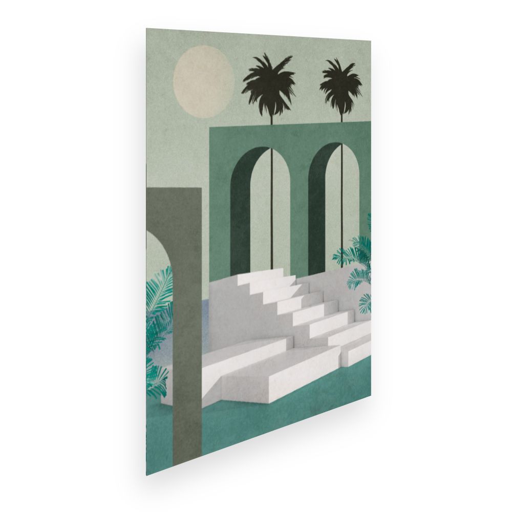 Affiche Palmiers et arches