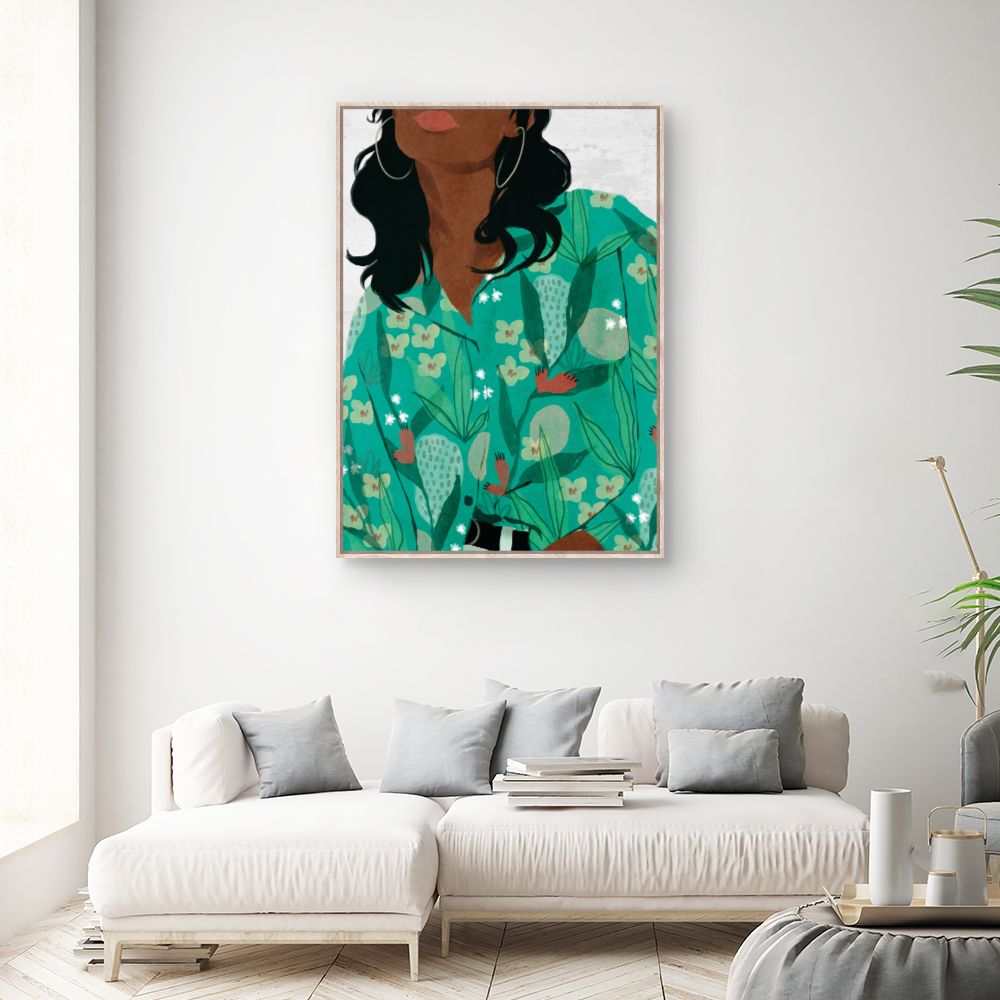 Tableau Motifs floraux vibrants
