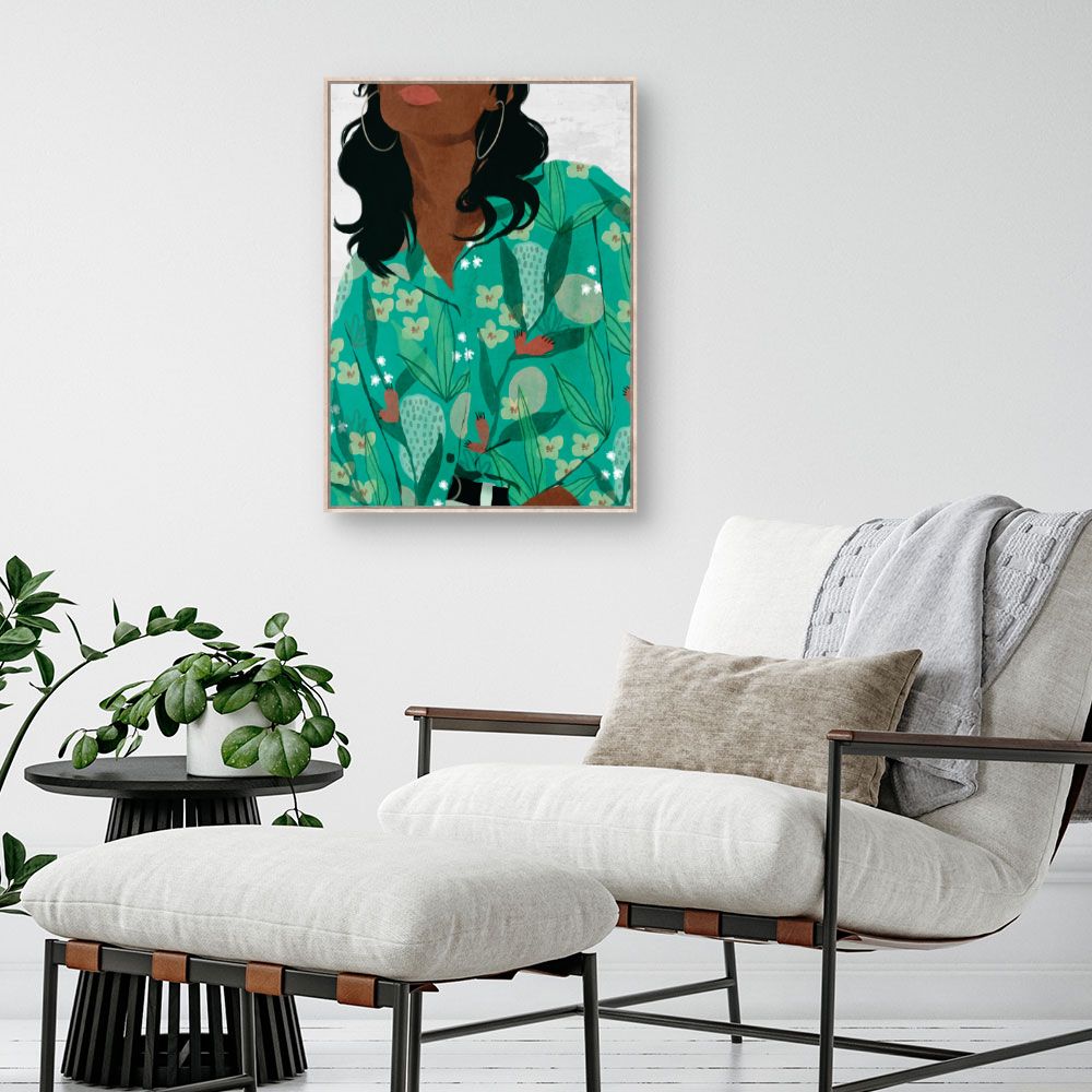 Tableau Motifs floraux vibrants