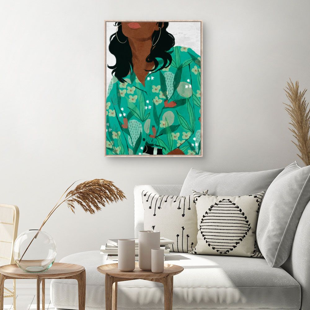 Tableau Motifs floraux vibrants