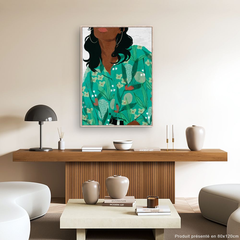 Tableau Motifs floraux vibrants