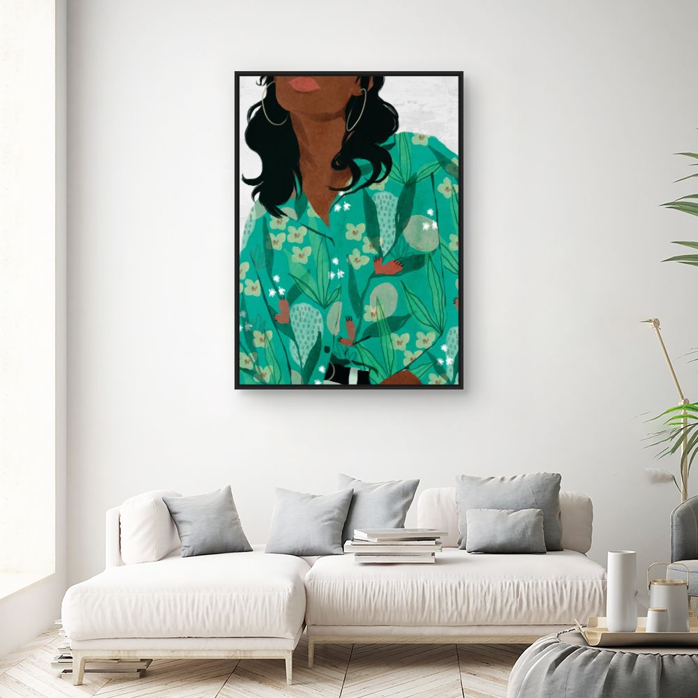Tableau Motifs floraux vibrants