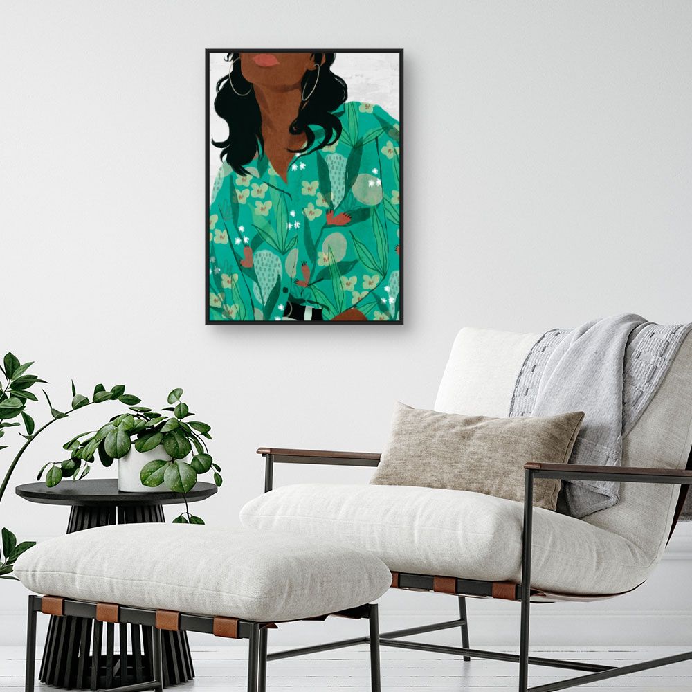 Tableau Motifs floraux vibrants