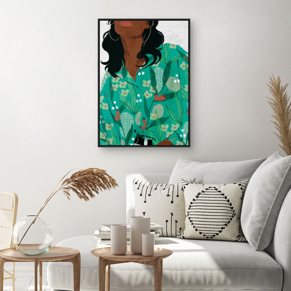 Tableau Motifs floraux vibrants