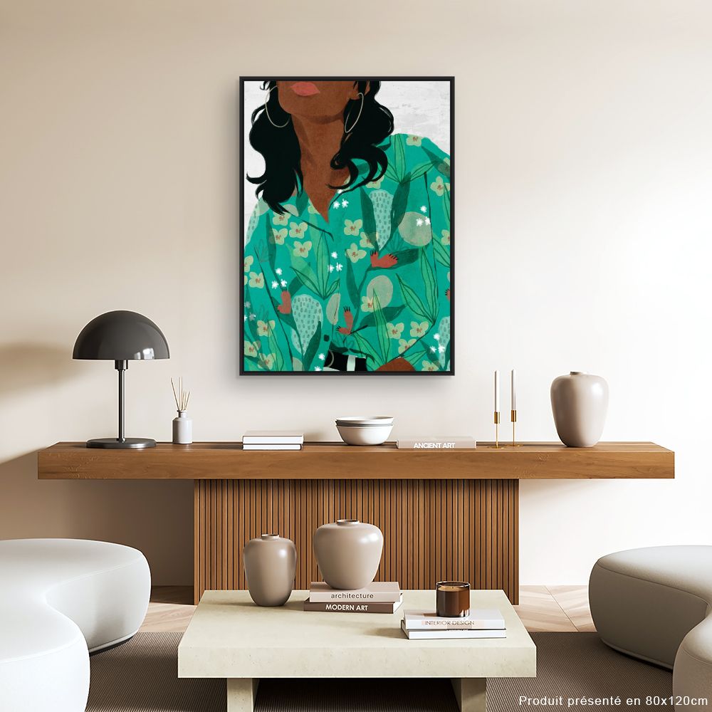Tableau Motifs floraux vibrants