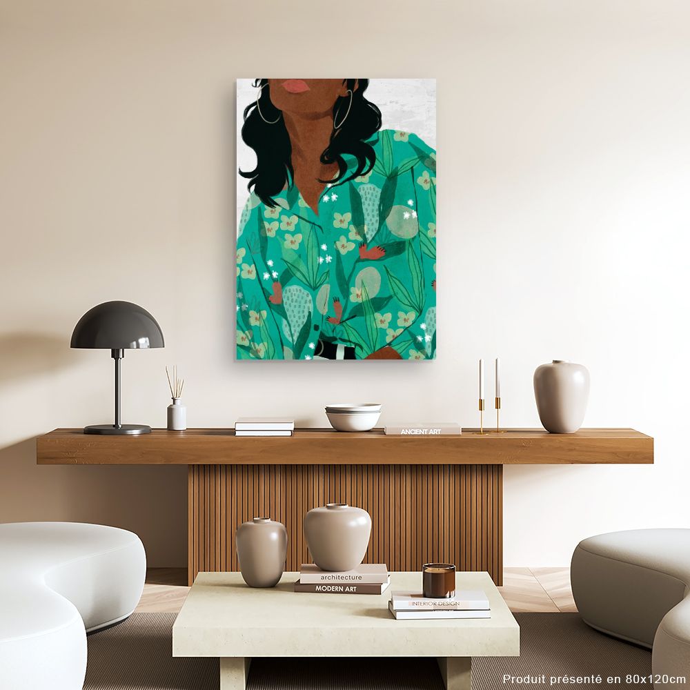 Tableau Motifs floraux vibrants