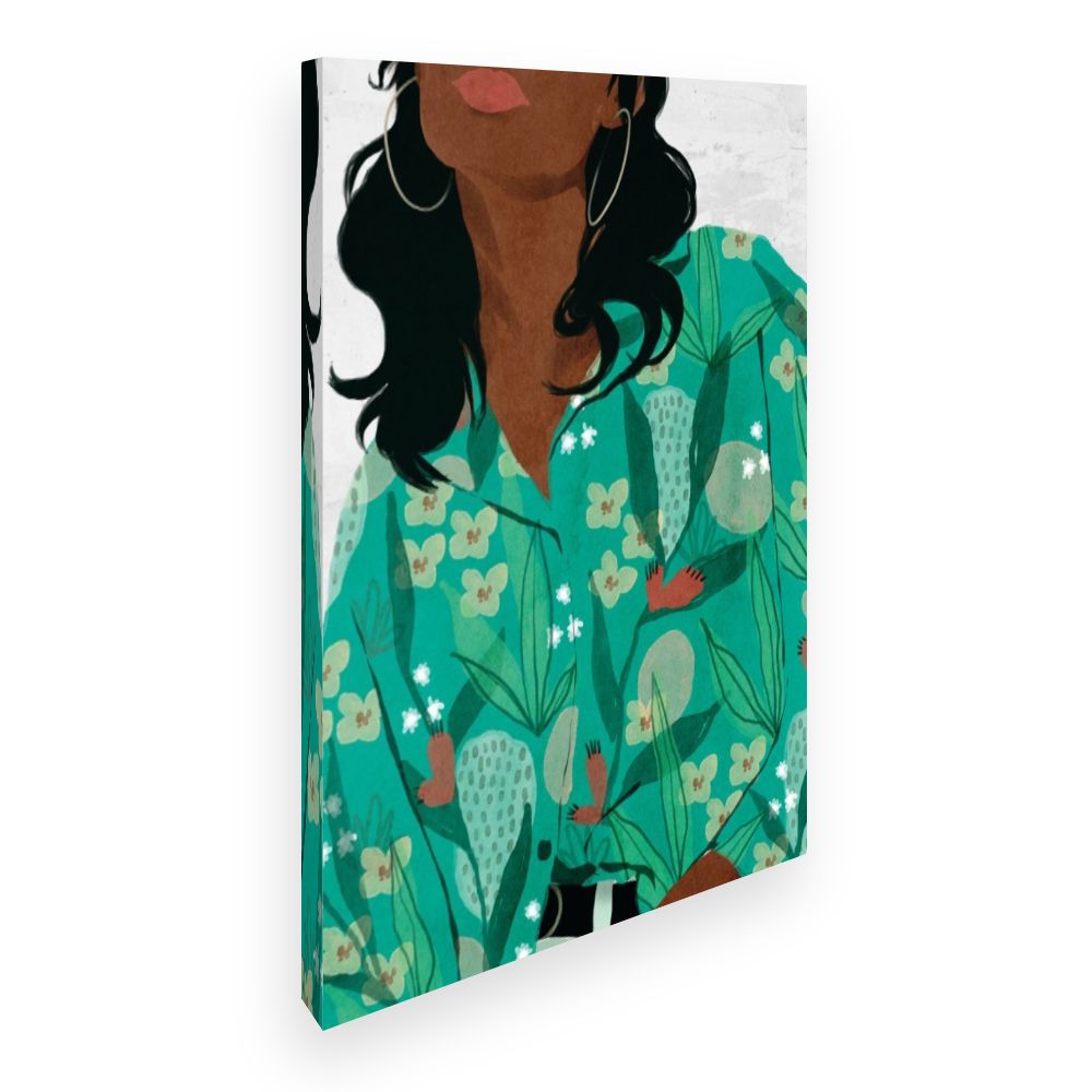 Toile Motifs floraux vibrants