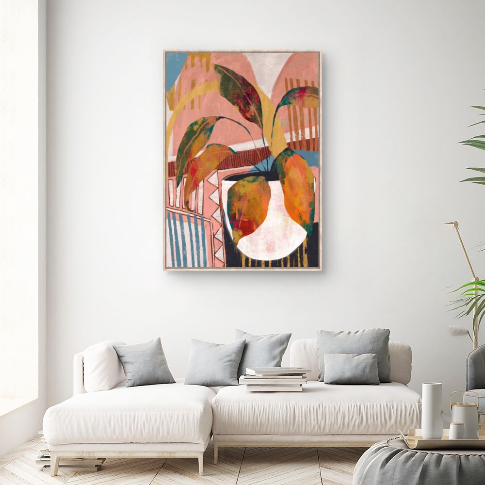 Tableau Plante abstraite moderne