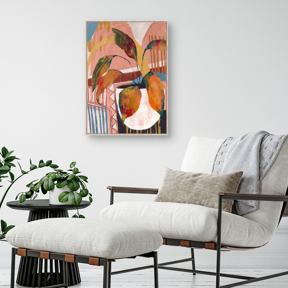 Tableau Plante abstraite moderne