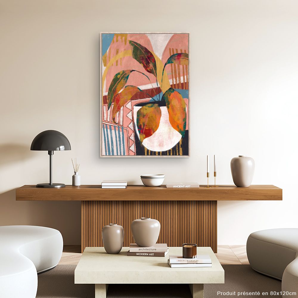 Tableau Plante abstraite moderne