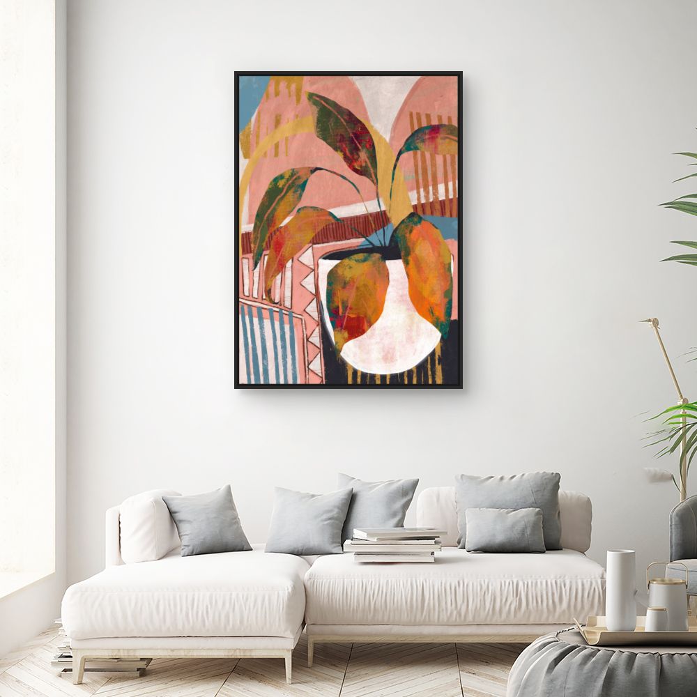 Tableau Plante abstraite moderne