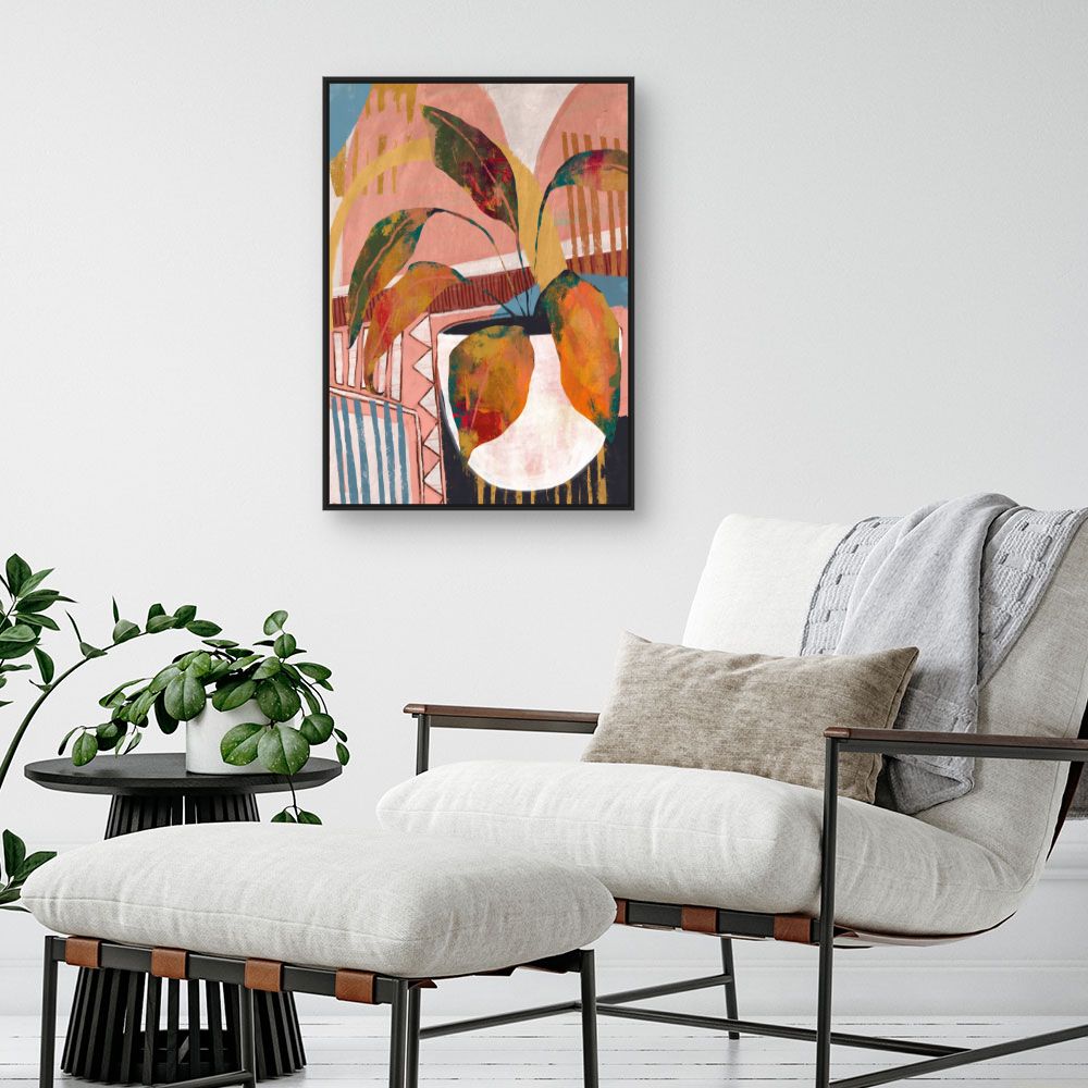 Tableau Plante abstraite moderne