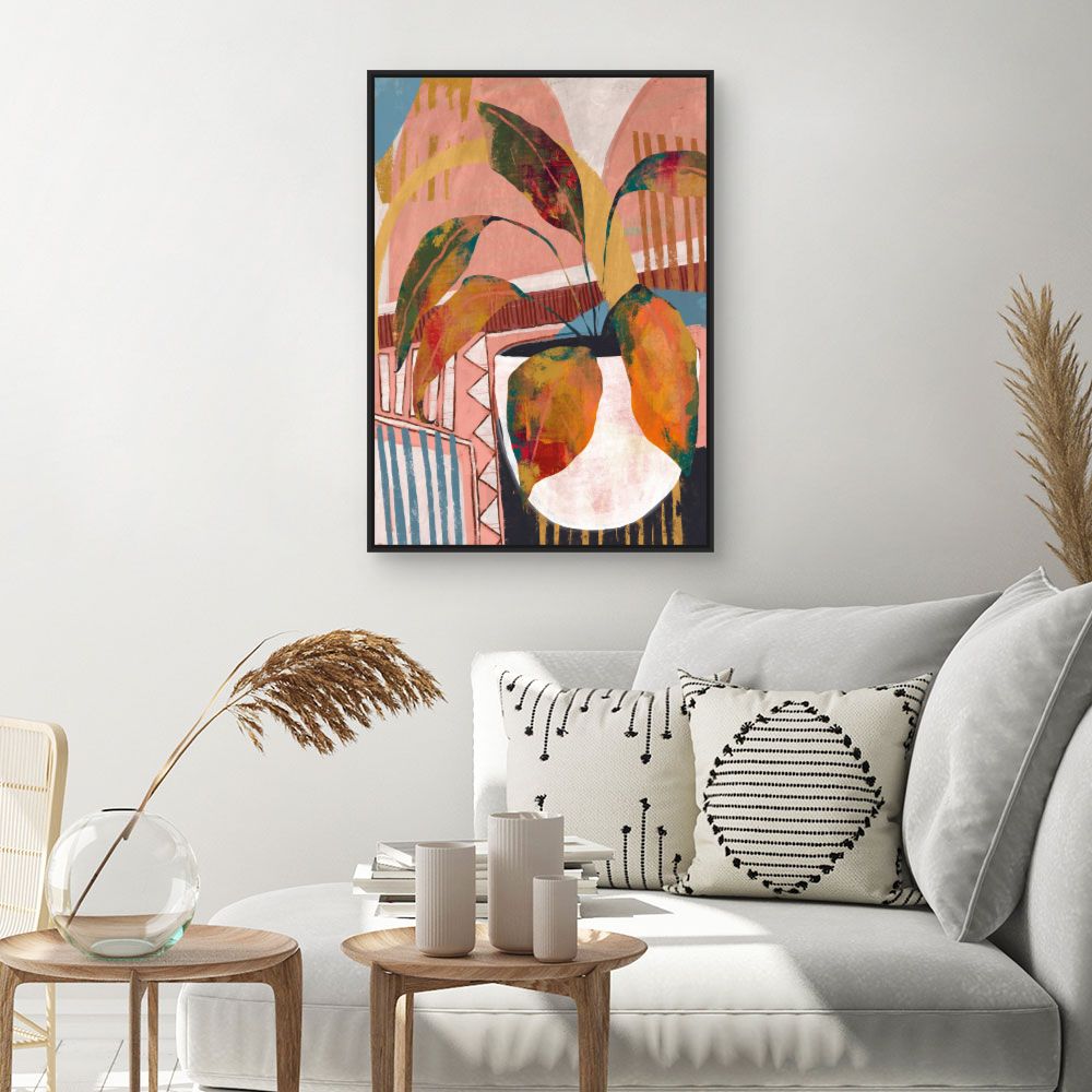 Tableau Plante abstraite moderne